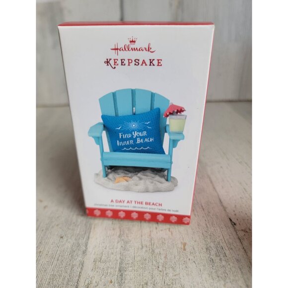 Hallmark NEW a day at the beach ornament Xmas sand - Picture 6 of 6